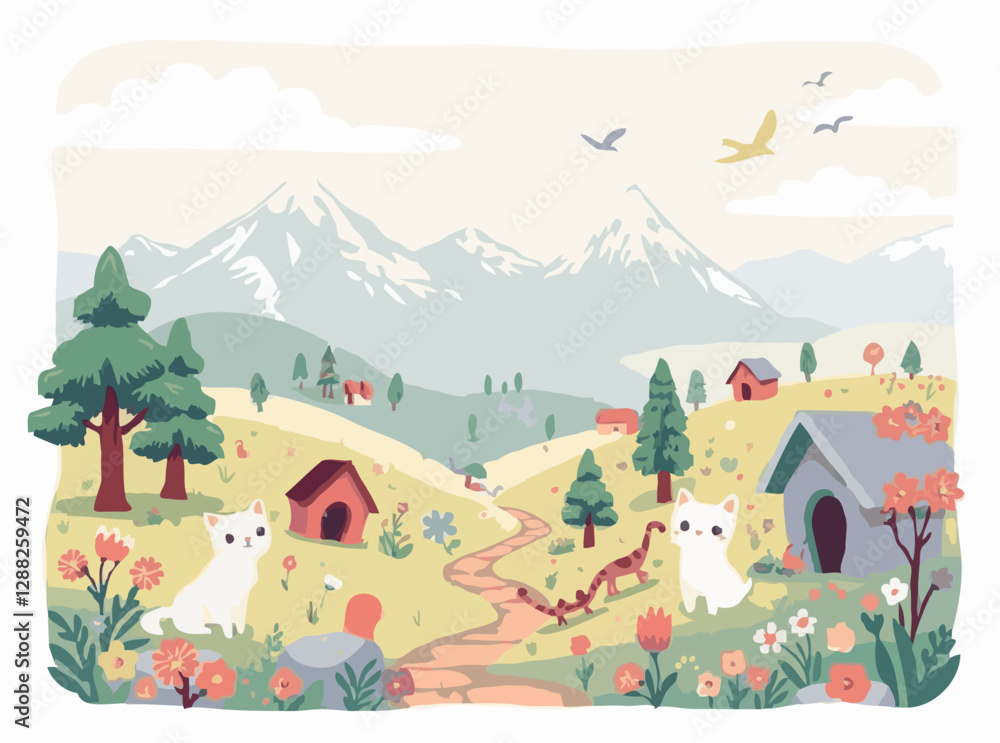 Adorable Creatures and Fantasy Landscapes Adorable Creatures and Fantasy Landscapes