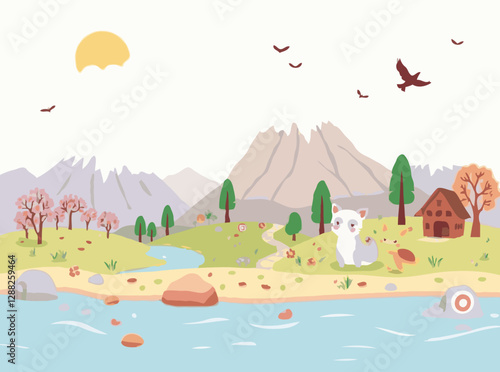 Adorable Creatures and Fantasy Landscapes
