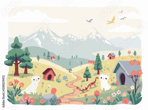 Adorable Creatures and Fantasy Landscapes