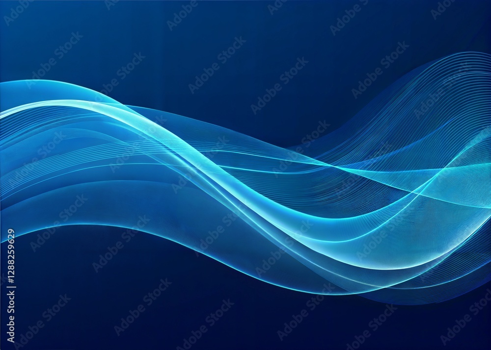 Abstract Blue Wave Design for Modern Backgrounds Abstract Blue Wave Design for Modern Backgrounds