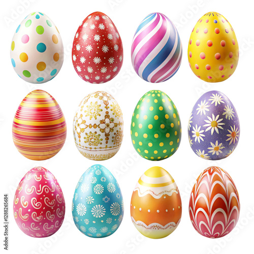 colorful easter eggs