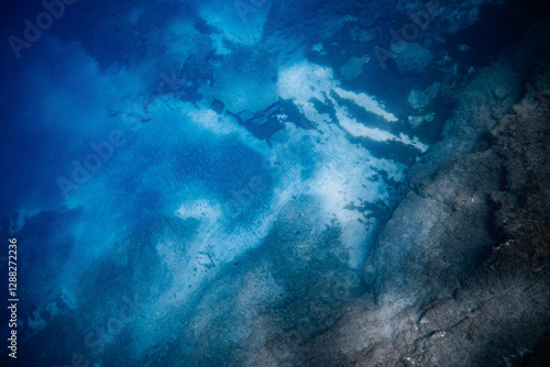Wallpaper Mural Underwater rock and sandy landscape Torontodigital.ca