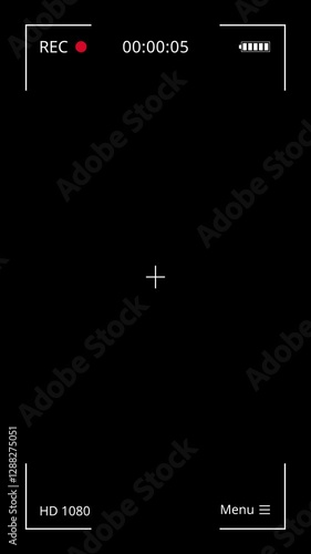 Vertical View Camera Frame Overlay