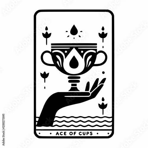 Spiritual Ace of Cups Tarot Card Design