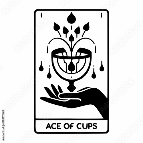 Ace of Cups Symbolic Tarot Representation