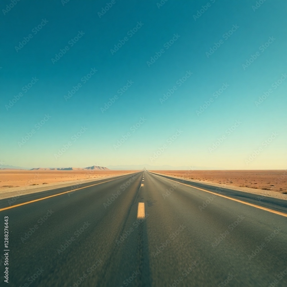 road in desert road in desert