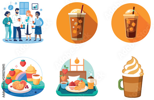 Cozy Winter Coffee Bundle. A Delicious Collection Stickers