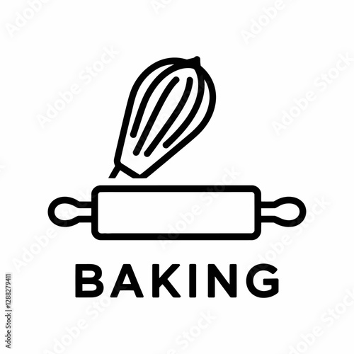 Baking Tools Whisk and Rolling Pin Bakery Essentials
