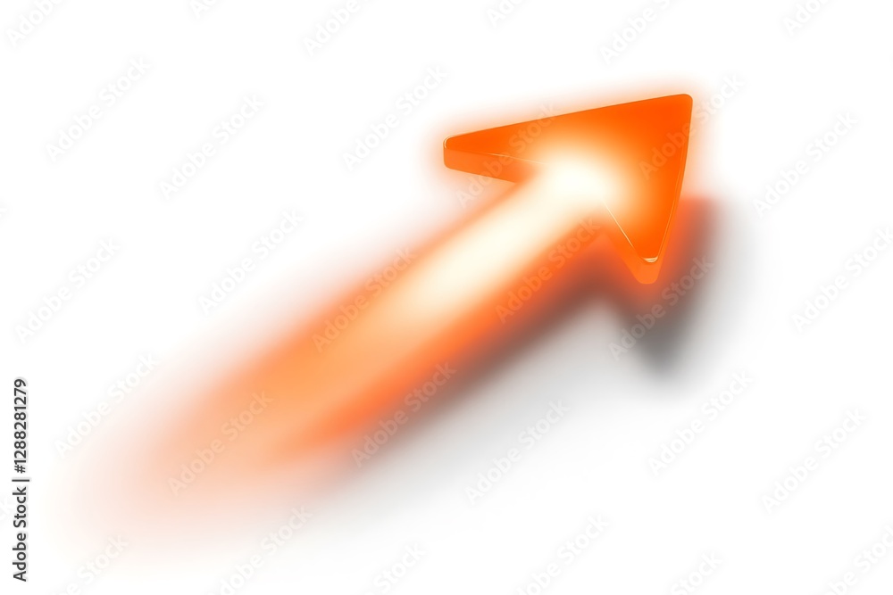 A glowing orange arrow pointing upwards, symbolizing growth and success. A glowing orange arrow pointing upwards, symbolizing growth and success.