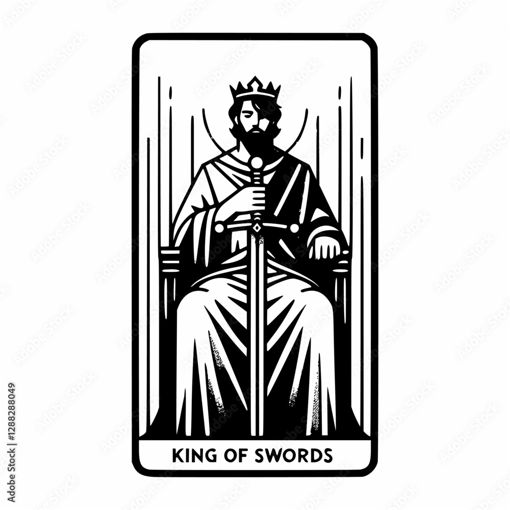 Bold King of Swords Tarot Image Bold King of Swords Tarot Image
