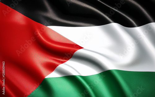 Free Download Palestinian National Flag Illustration in close up, Part 5 - GFXLoad