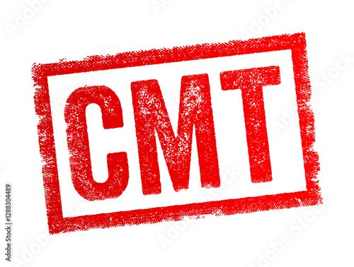 CMT abbreviation stands for Certified Massage Therapist, Computed Tomography, Certified Management Trainer, Content Management Tool, text concept stamp