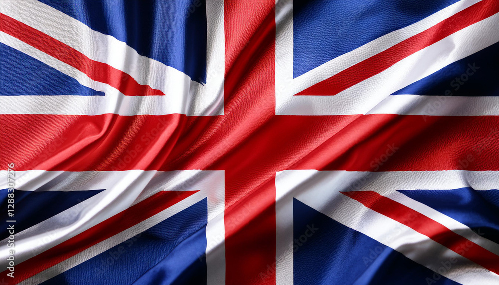 Great Britain National Flag Illustration in close up, Part 7 Great Britain National Flag Illustration in close up, Part 7