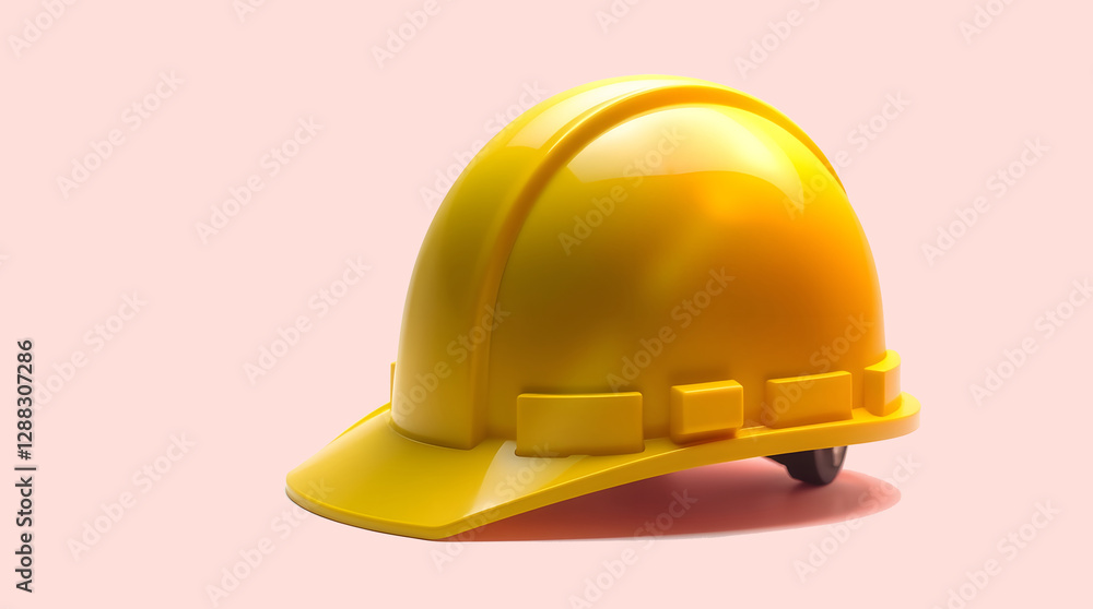 yellow helmet isolated on white yellow helmet isolated on white
