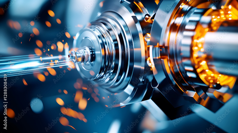 Industrial automation technology concept, smart manufacturing concept creative illustration Industrial automation technology concept, smart manufacturing concept creative illustration