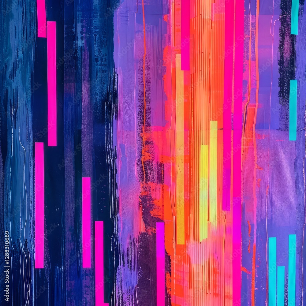 glowing multicolored lines background. glowing multicolored lines background.