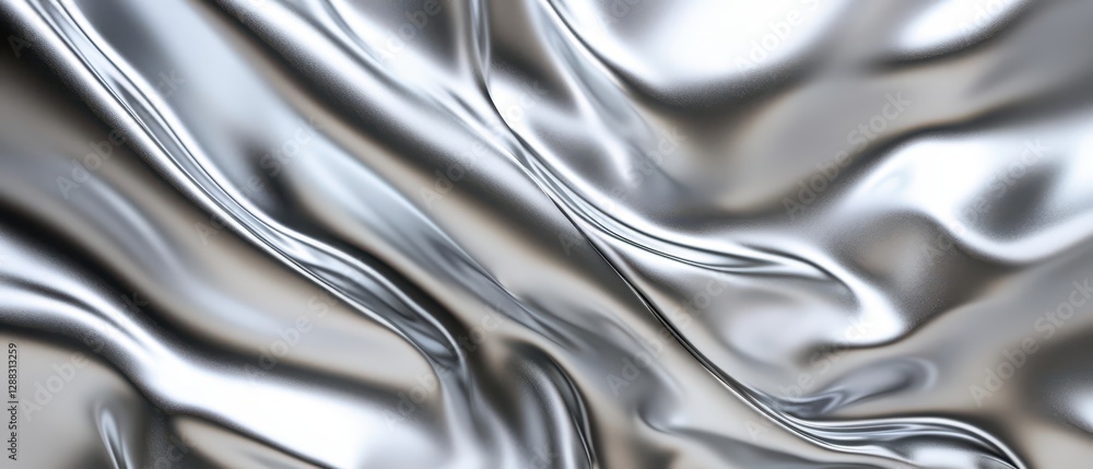 Smooth molten silver texture with high reflectivity, opulent and futuristic Smooth molten silver texture with high reflectivity, opulent and futuristic