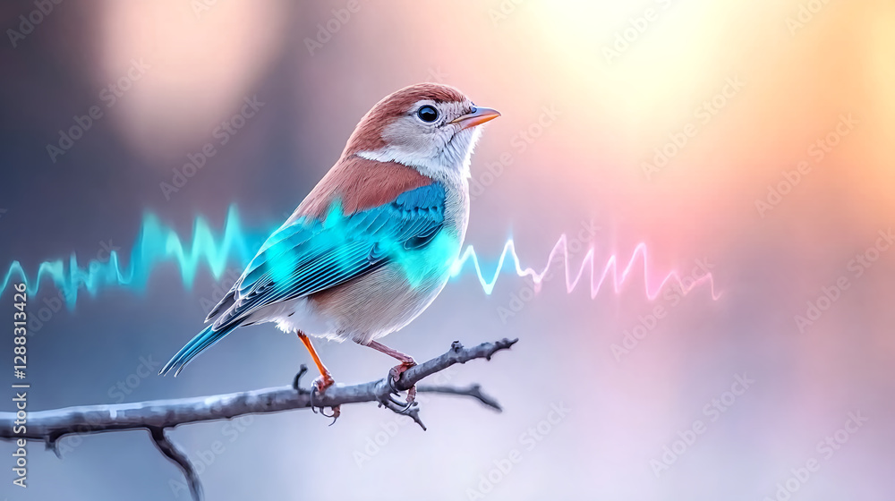 Bird singing on a branch outdoor nature scene wildlife photography colorful background close-up perspective Bird singing on a branch outdoor nature scene wildlife photography colorful background close-up perspective