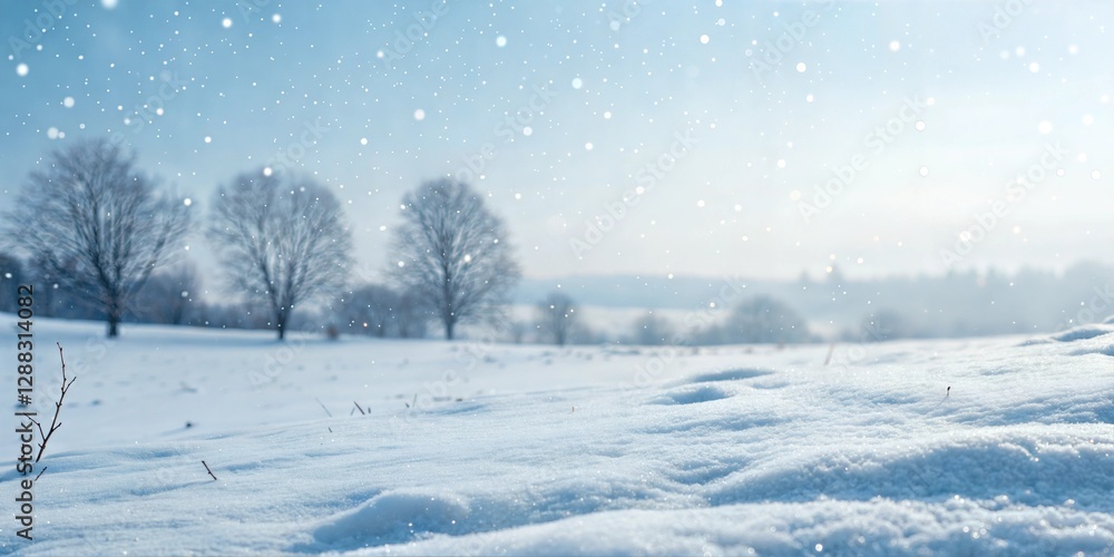 Winter wonderland scene with falling snow. Winter wonderland scene with falling snow.