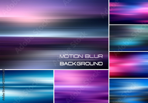 12 Abstract Background With Motion Blur Effect