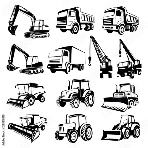 construction machines set