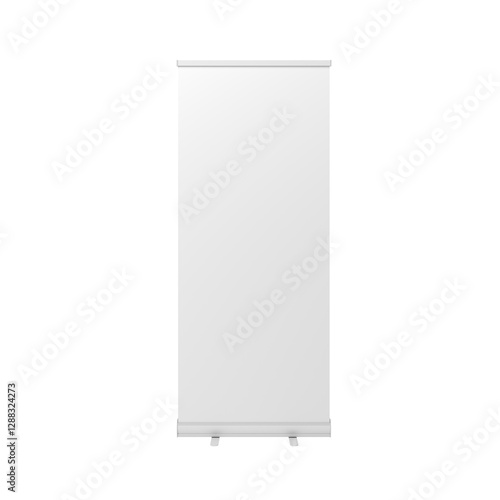 Fototapeta Naklejka Na Ścianę i Meble -  Roll up banner. Mockup. Isolated. 3d illustration.