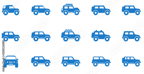 off road icon in different style vector illustration. two colored and black off road vector icons designed in filled, outline, line and stroke style can be used for web, mobile, ui 