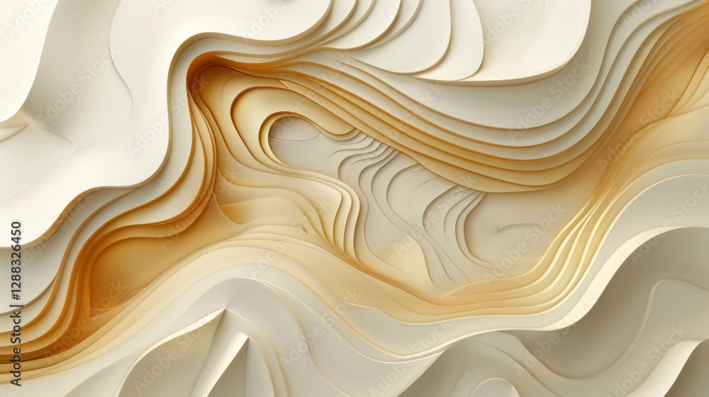 Abstract Flowing Pattern: This captivating image showcases a seamless, abstract pattern of layered, flowing shapes. The interplay of light and shadow highlights the depth and texture of the design. Abstract Flowing Pattern: This captivating image showcases a seamless, abstract pattern of layered, flowing shapes. The interplay of light and shadow highlights the depth and texture of the design.