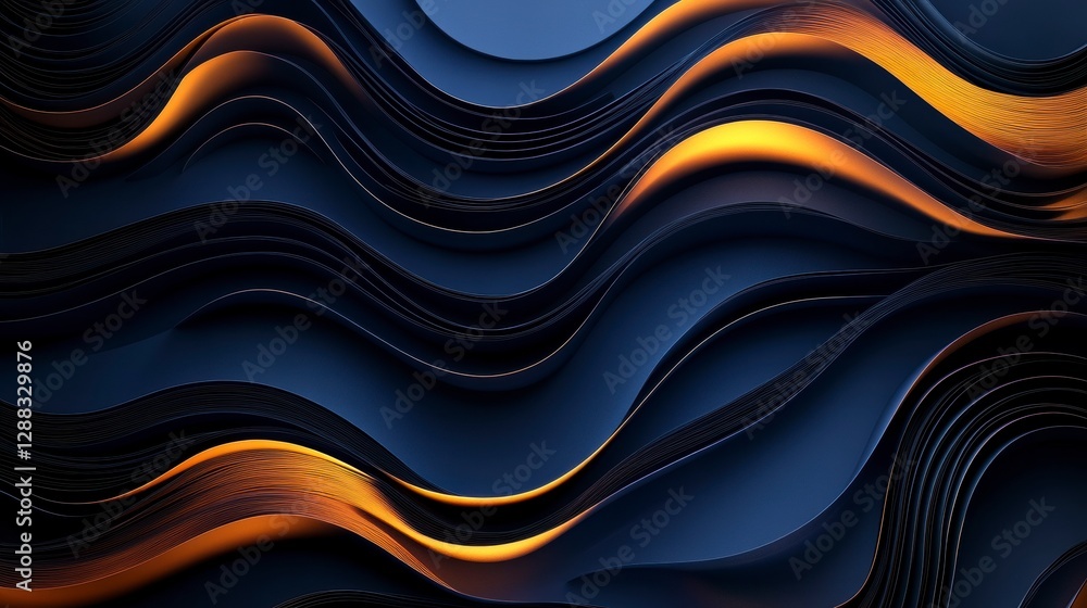 Abstract Fluid Lines: Captivating abstract image showcasing dynamic fluid lines, with contrasting colors and a textured surface. Abstract Fluid Lines: Captivating abstract image showcasing dynamic fluid lines, with contrasting colors and a textured surface.