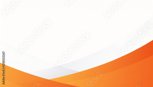 A modern abstract flyer background featuring orange and white wavy patterns, ideal for promotional themes or professional presentations