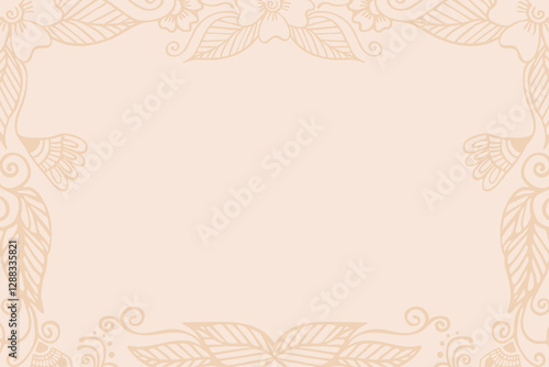 Decorative Mehandi Styled Frame Vector