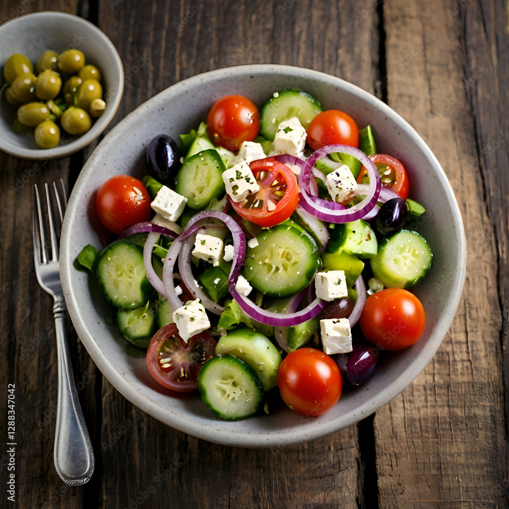 salad on a plate, salad with feta cheese and tomatoes, salad with feta cheese, fresh vegetable salad salad on a plate, salad with feta cheese and tomatoes, salad with feta cheese, fresh vegetable salad