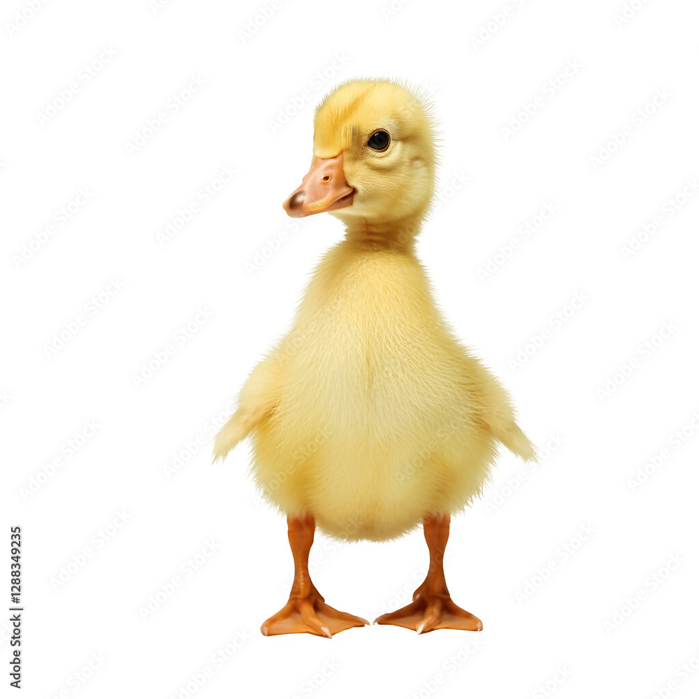fluffy yellow duckling standing transparent background fluffy yellow duckling standing transparent background