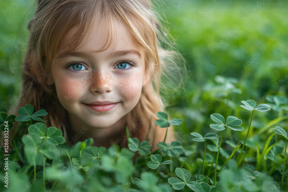 In a bright meadow, children delightfully hunt for shamrocks among the tall grass, enjoying the warmth of the sun and the beauty of nature. In a bright meadow, children delightfully hunt for shamrocks among the tall grass, enjoying the warmth of the sun and the beauty of nature.