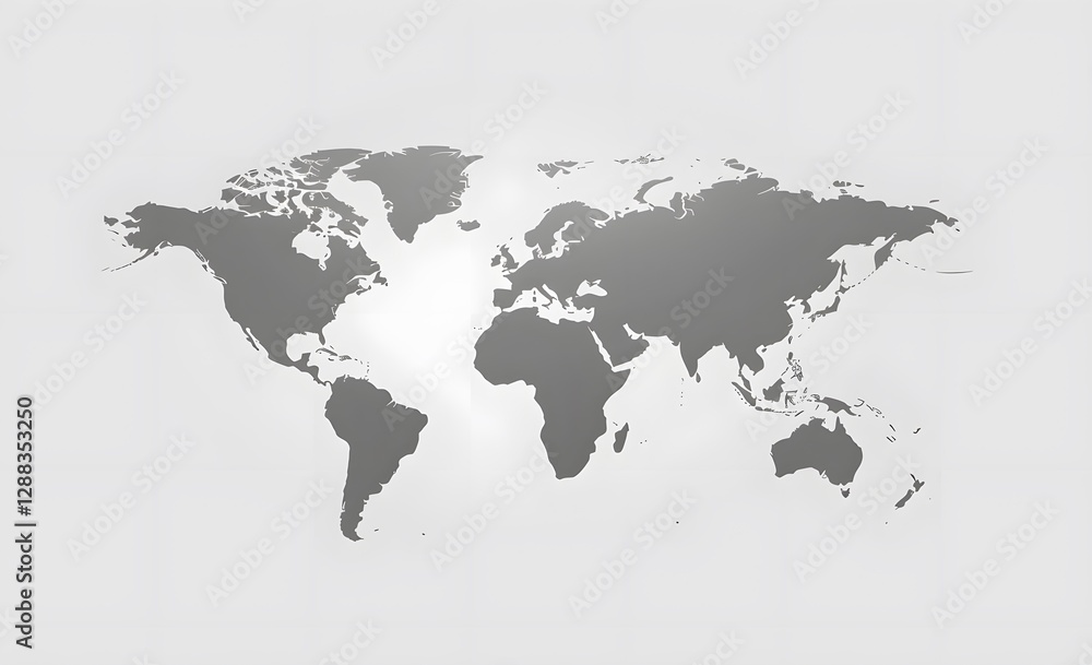 Grey World Map Silhouette Vector Icon on White Background - Adobe Stock Illustration
Grey World Map Silhouette Vector Icon on White Background - Adobe Stock Illustration