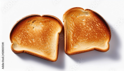 Obraz na płótnie Two slices of toasted bread w salonie