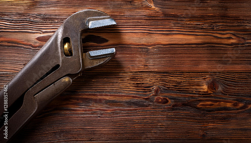 Obraz na płótnie Vintage adjustable spanner w salonie
