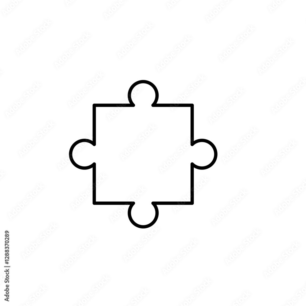 Puzzle flat icon Puzzle flat icon