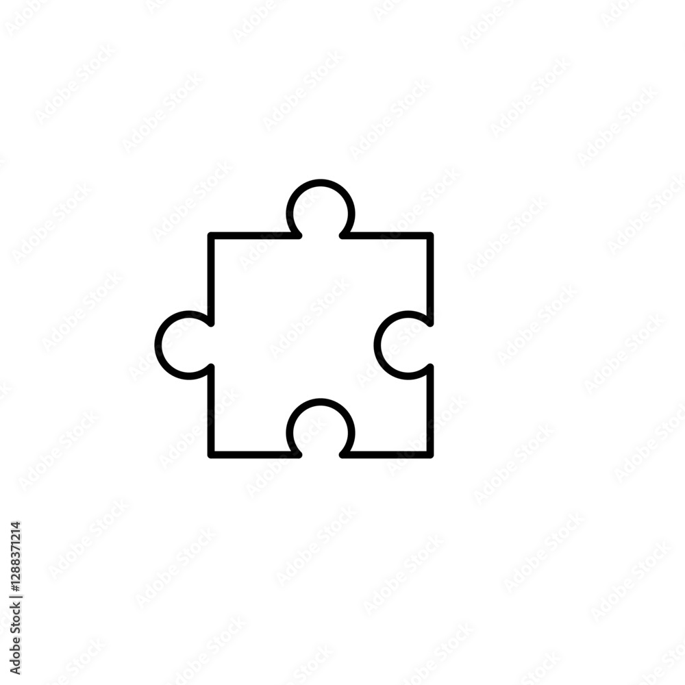 Puzzle flat icon Puzzle flat icon
