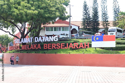 MELAKA, MALAYSIA - May 5, 2024 :  Scenery of the world heritage city of Melaka