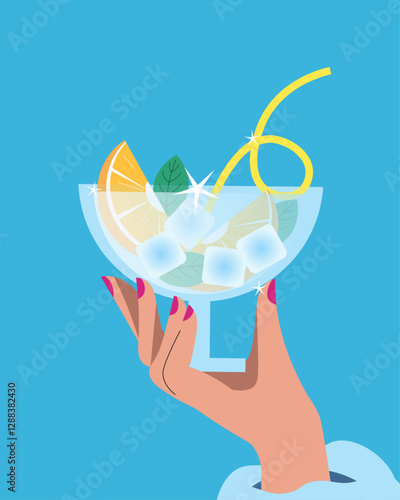 Coctail party poster, banner