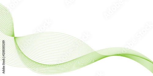 abstract background with green waves line, Abstract vector modern gradient white background, A green and blue lines on a white background, a abstract background made form colorful lines.