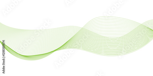 abstract background with green waves line, Abstract vector modern gradient white background, A green and blue lines on a white background, a abstract background made form colorful lines.
