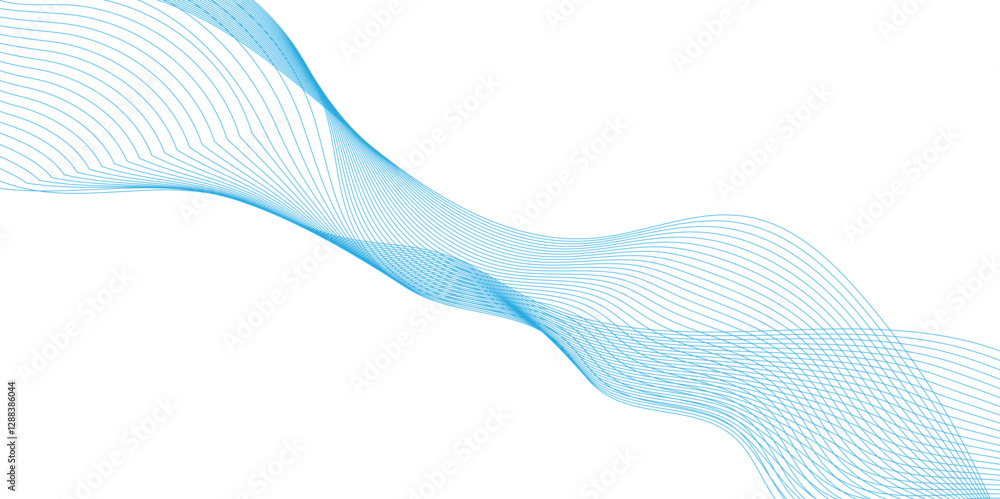 Abstract background with blue wavy lines, technology backdrop spectrum line transparent white and blue background, layout layout design template for cover dynamic flowing wave lines design element. Abstract background with blue wavy lines, technology backdrop spectrum line transparent white and blue background, layout layout design template for cover dynamic flowing wave lines design element.