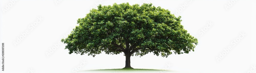 Lush Green Deciduous Tree Isolated on White Background Perfect for Nature and Environmental Designs Lush Green Deciduous Tree Isolated on White Background Perfect for Nature and Environmental Designs