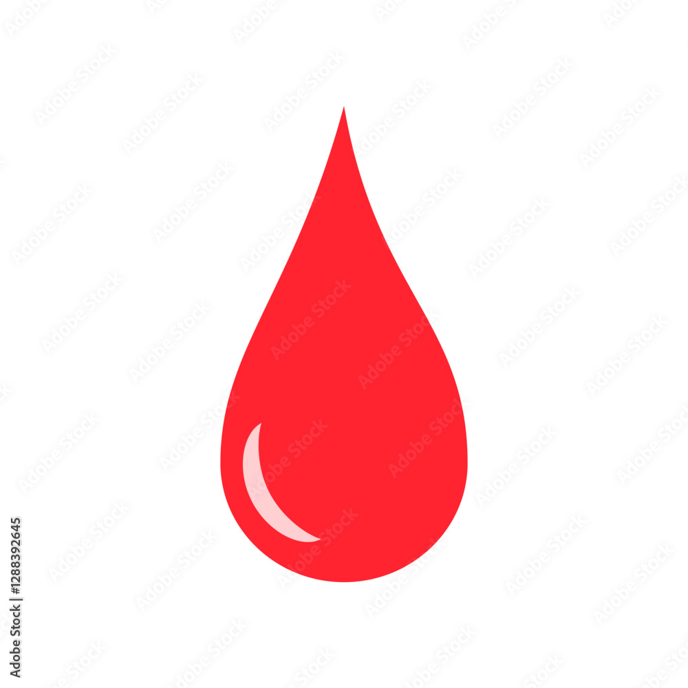 Blood icon isolate on white background. Blood icon isolate on white background.