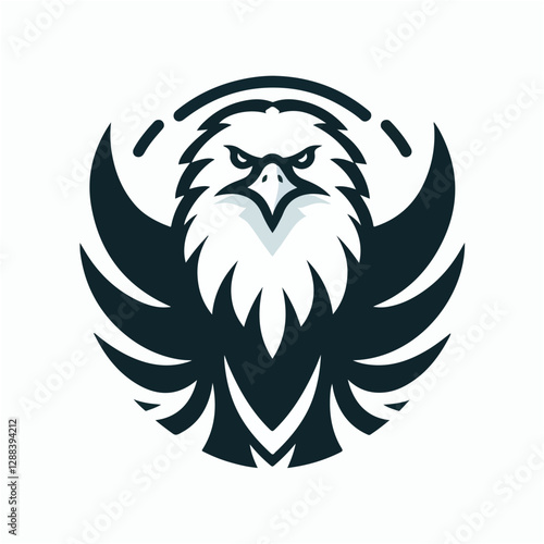 Wallpaper Mural Powerful Eagle Mascot Logo Design Majestic Bird of Prey Emblem Torontodigital.ca