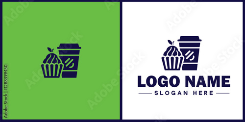 Food Packaging icon Food wrapping Food containerization Edible packaging flat logo sign symbol editable vector