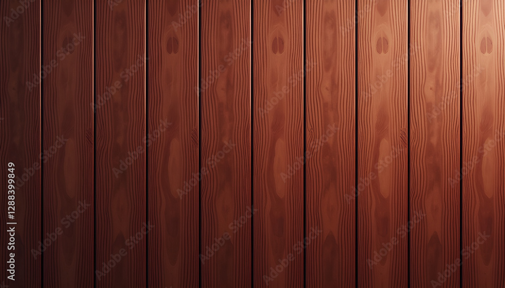 Naklejka premium Dark Red Wood Planks Wall Rustic Texture - Interior Design
