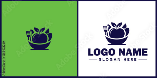 Food Packaging icon Food wrapping Food containerization Edible packaging flat logo sign symbol editable vector